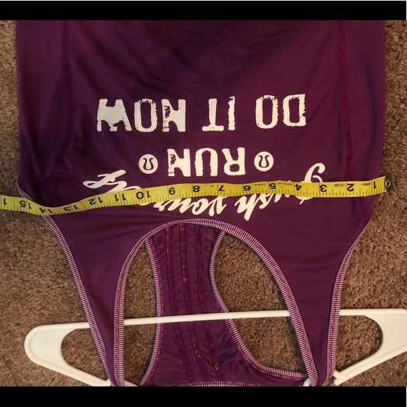 Lululemon Energy Tank top RUN Push Yourself Sz M - Picture 5 of 5